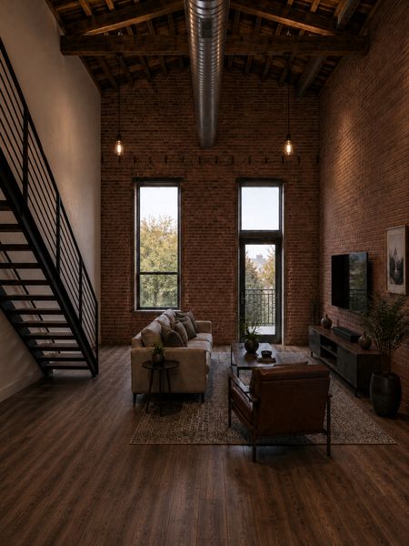 Third floor loft window view